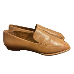 Antonio Melani Tan Glen Slip-On Leather Loafers Women’s Size 6.5